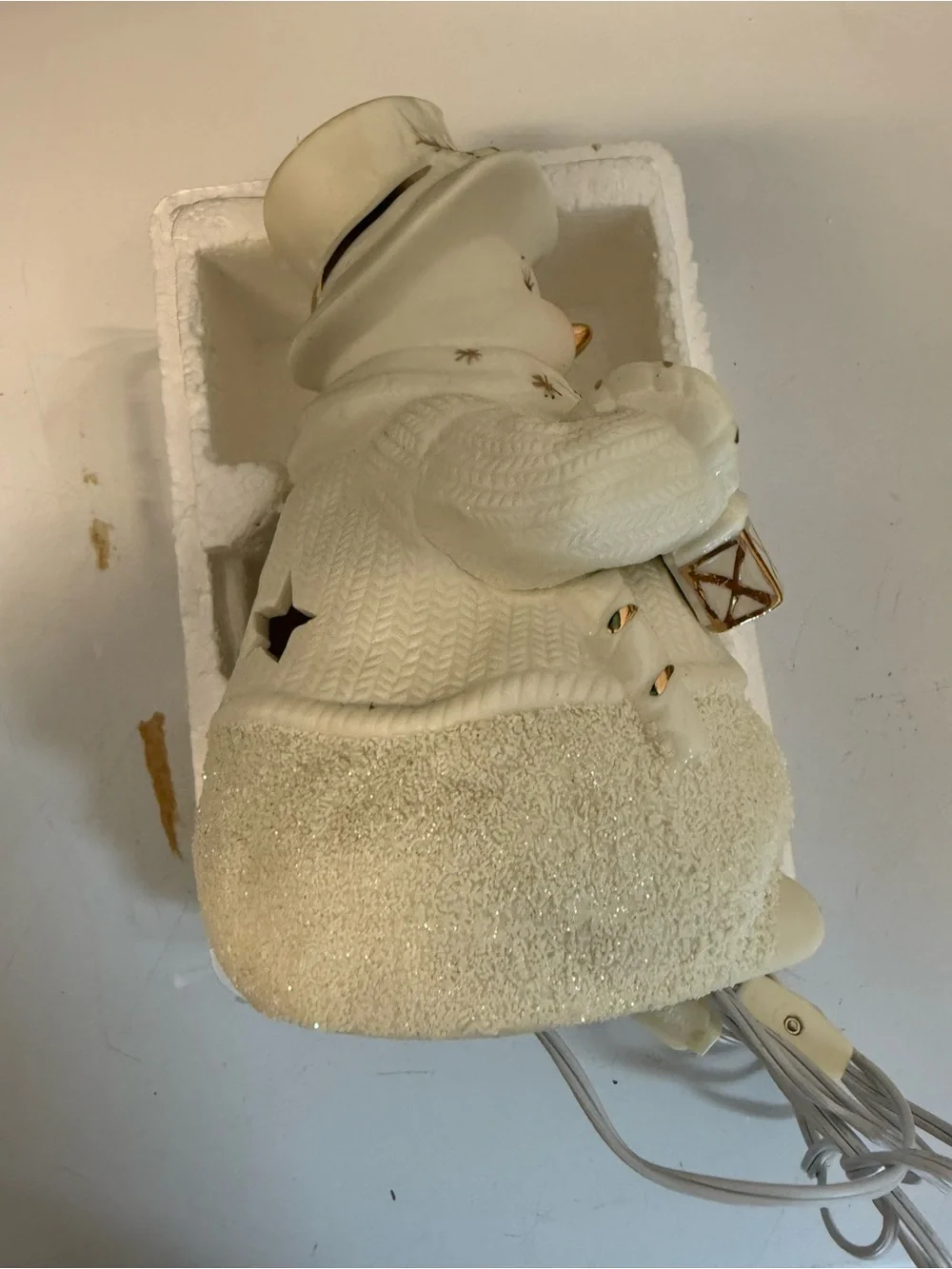 Vintage International Baxaar light up Snowman